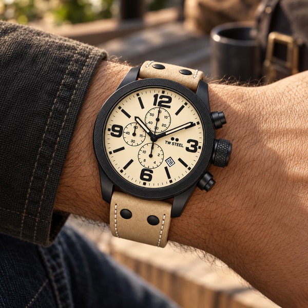 TW Steel TW Steel TW CS117 New Canteen Chronograaf herenhorloge 45 mm