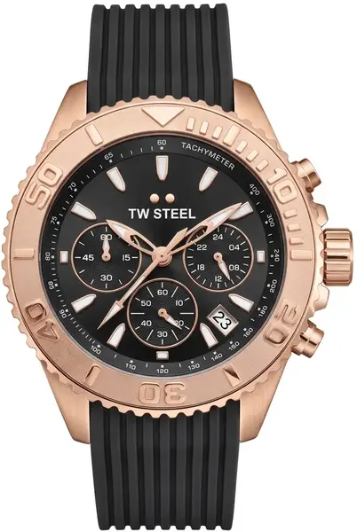 TW Steel TW Steel TWVA11 Vanceur Diver Rose Noir chronograaf horloge