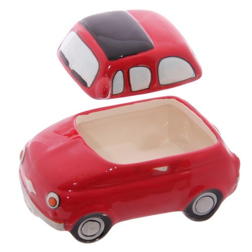 Fiat 500 rood sieradendoosje