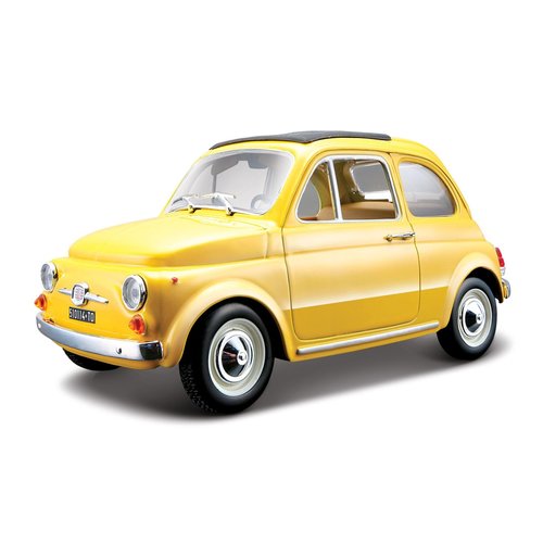 Fiat 500 F 1965 Geel 1:24 Fiat 500 F 1965 Geel 1:24