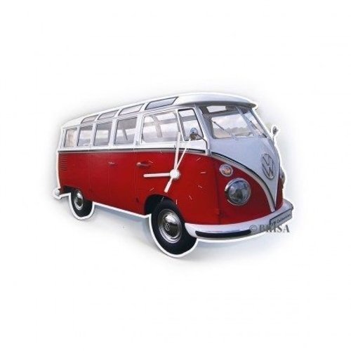 Volkswagen klassieke T1 rode wandklok Volkswagen klassieke T1 rode wandklok