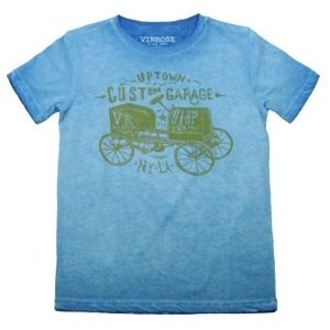 Oldtimer licht blauw jongens T-shirt