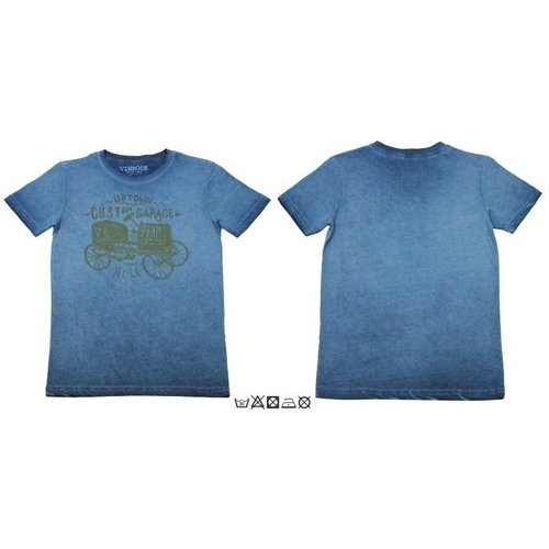 Oldtimer donker blauw jongens T-shirt