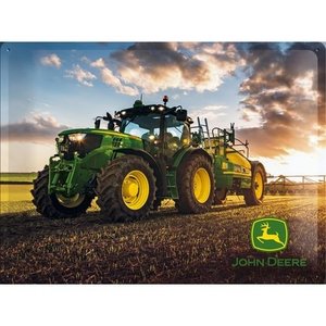 John Deere Photo Modell metal postcard 30x40