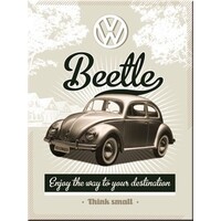 Magneet Volkswagen Retro Beetle Think small