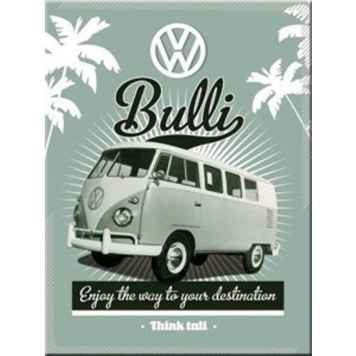 Magneet Volkswagen Retro Bulli T1 think tall