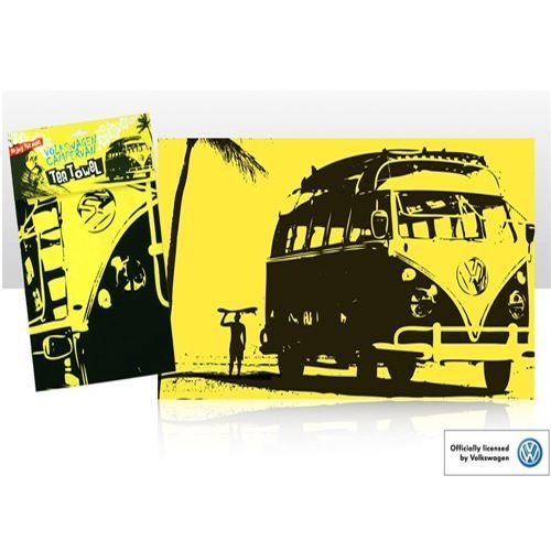 Volkswagen T1 geel katoenen theedoek Volkswagen T1 geel katoenen theedoek