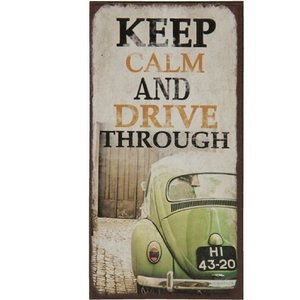 Magneet VW Kever Keep Calm and Drive Through