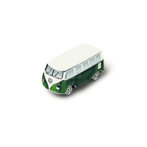 Volkswagen T1 bus groene magneet in mini vorm