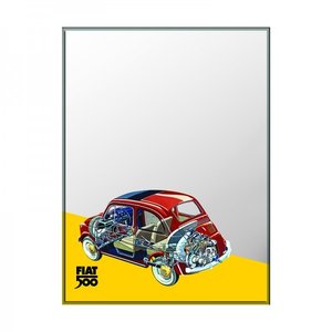 Wandspiegel Fiat 500 Skelet