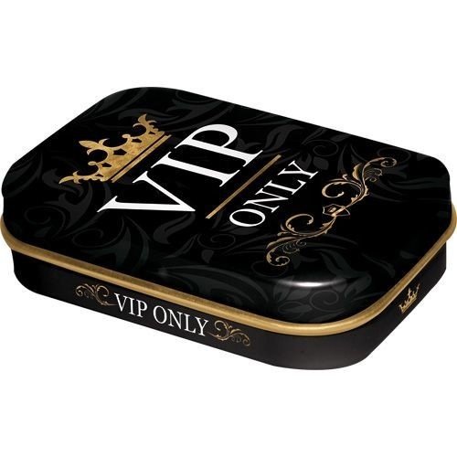 VIP Only zwarte metalen mintbox VIP Only zwarte metalen mintbox