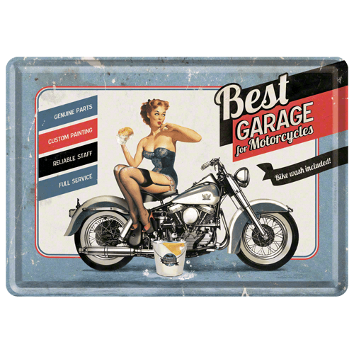 Best Garage for Motorcycles metalen kaart