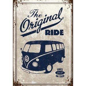 VW T1 Buli the Original Ride metalen postkaart