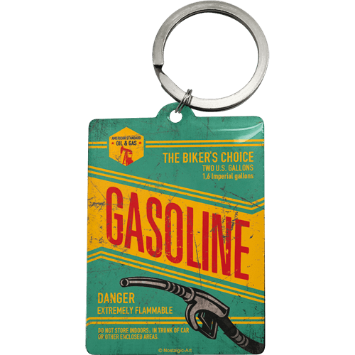 Sleutelhanger Gasoline 6x4,5 cm