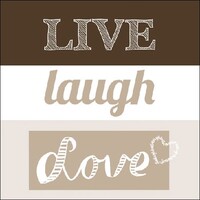 Live, Laugh, Love papieren servetten