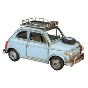 Fiat 500 metalen miniatuurauto met dakrek