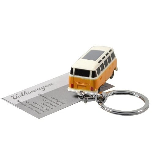 VW T1 Samba bus gele sleutelhanger met ledlampje VW T1 Samba bus gele sleutelhanger met ledlampje