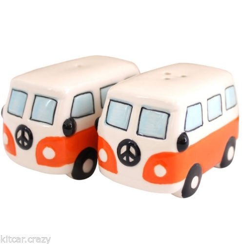 VW Hippie bus peper en zoutstel oranje VW Hippie bus peper en zoutstel oranje
