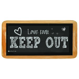 Hanging sign Love Room Keep Out