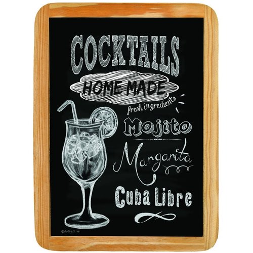 Wood sign COCKTAILS HOME MADE