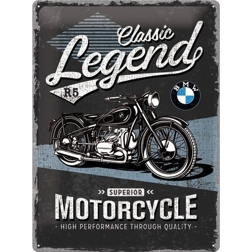 BMW Classic Legend R5 metalen plaat 30x40 cm