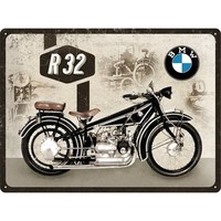 BMW Motor R32 metalen plaat 30x40 cm