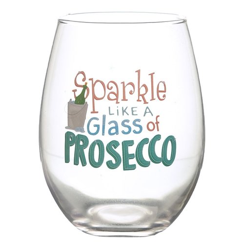 Set van 2 Drinkglazen - Prosecco Slogans