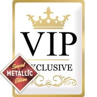 VIP Exclusive - Special Edition metalen wandplaat 30x40