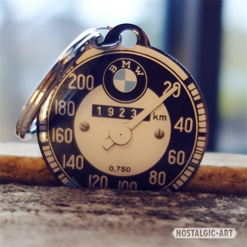 BMW BMW Tachometer ronde metalen sleutelhanger Ø 4 cm