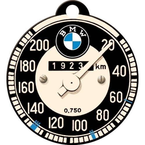 BMW BMW Tachometer rund Metall Schlüsselanhänger Ø 4 cm