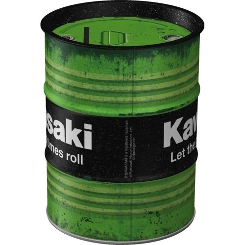 Kawasaki Money Box Oil Barrel Kawasaki - Let the good times roll