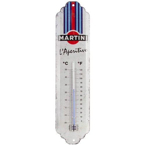Martini Martini - L'Aperitivo Racing Stripes metalen thermometer Martini Martini - L'Aperitivo Racing Stripes metalen thermometer