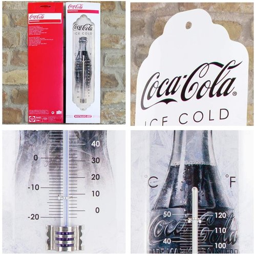 Coca-Cola Coca Cola Ice Cold Metallthermometer 28x6,5 cm