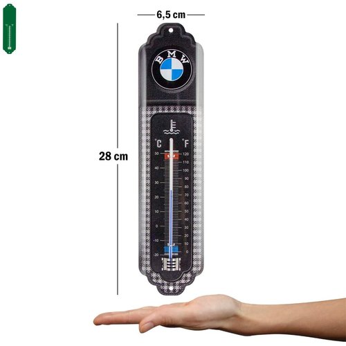 BMW BMW Pepita Metallthermometer 28x6,5 cm