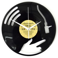 Discjockey-Wanduhr