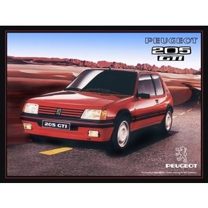 Peugeot Peugeot 205 GTI  Metallschild 20x30 cm