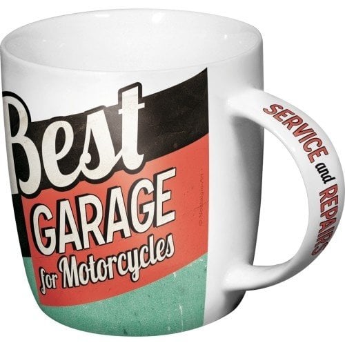 Best Garage for Motorcycles Nostalgic Art Trinkbecher