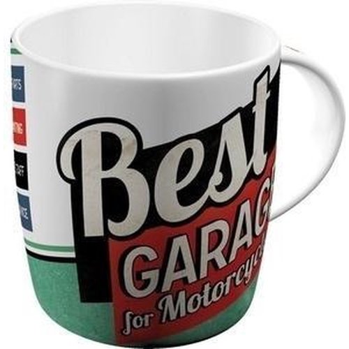 Best Garage for Motorcycles Nostalgic Art Trinkbecher