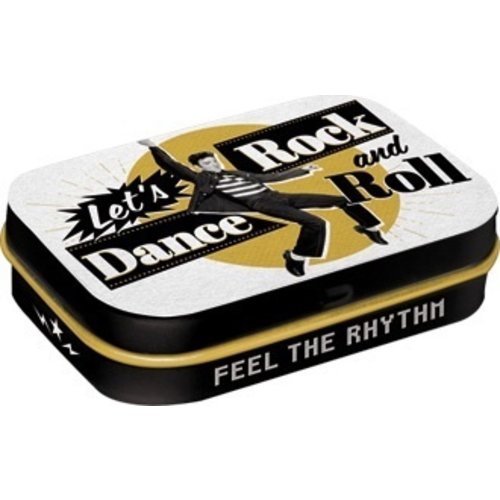 Elvis Presley - Let's Dance Rock 'n' Roll Minzbox mit Retro-Design 4x6x1,6 cm