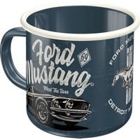 Ford Mustang Emaille Becher Meet The Boss