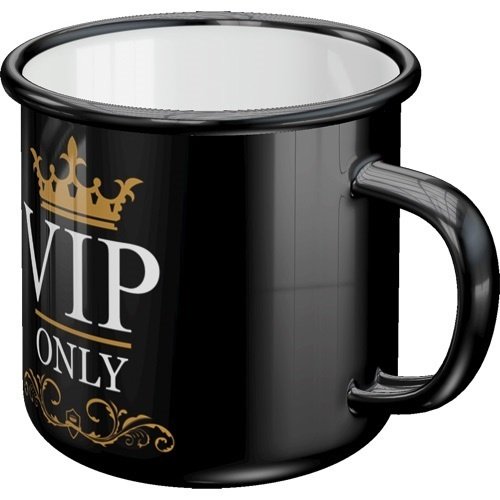 Emaille Becher Vip Only