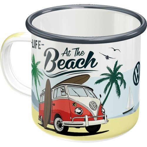 Volkswagen Volkswagen T1 Emaille Becher - Bulli Beach