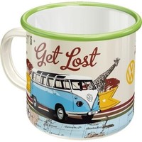 Volkswagen T1 Emaille Mok - Bulli Let's Get Lost