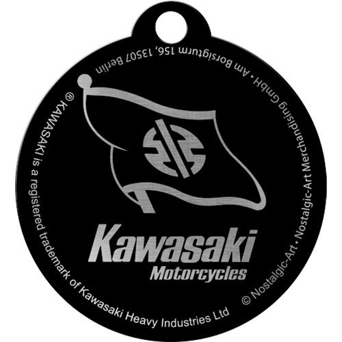 Kawasaki Kawasaki - Riders Only ronde metalen sleutelhanger Ø 4 cm