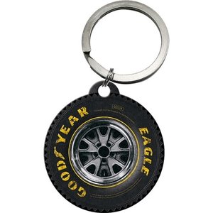 Goodyear - Wheel ronde metalen sleutelhanger