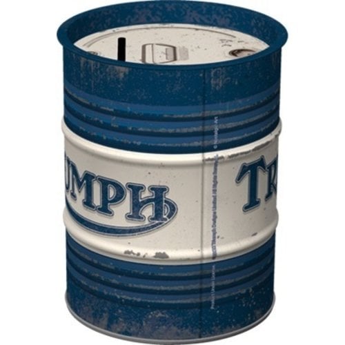 Triumph Money Box Oil Barrel Triumph Nostalgic Art