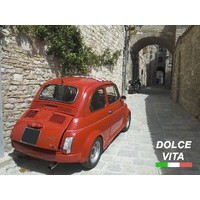 Fiat 500 R Dolce Vita Metallschild 20x30 cm