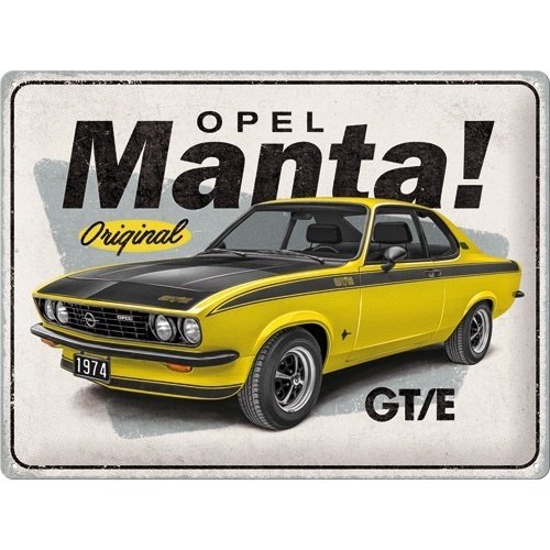 Opel Opel - Manta GT/E Metallwandteller 30x40 cm