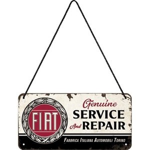 Fiat Fiat Service & Repair metalen hangbord 10x20 cm