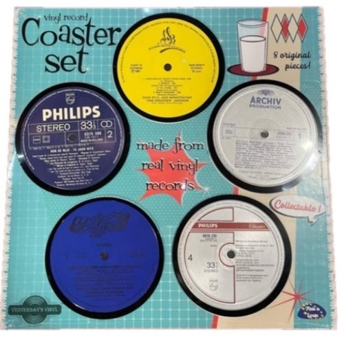 Vinyl Yesterday’s Vinyl onderzetters Vinyl Yesterday’s Vinyl onderzetters